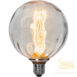   Startrading LED New Generation Filament Dimmerable Soft Glow G125 Clear E27 1W 2000K ST353-76