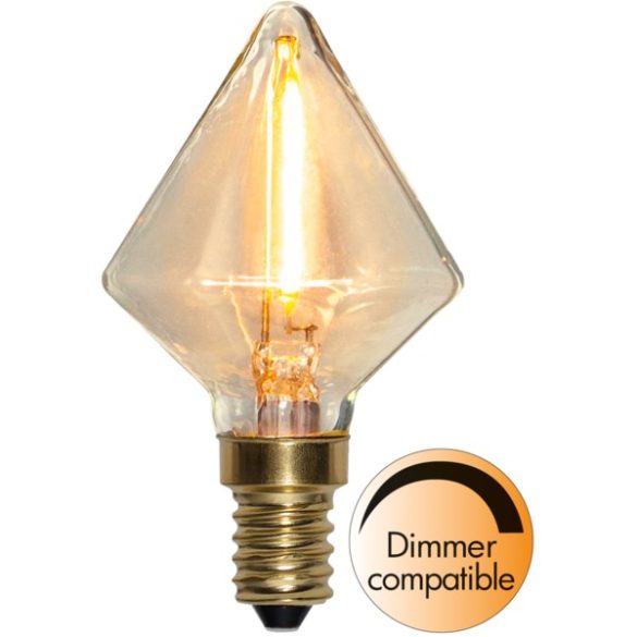 LED Filament Dimmerable Soft Glow Diamond 45 Clear E14 0,8W 2200K ST353-80