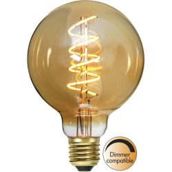   Startrading LED Filament Dimmerable G95 Spiral Vintage Gold Clear E27 3,2W 2000K ST354-41-3