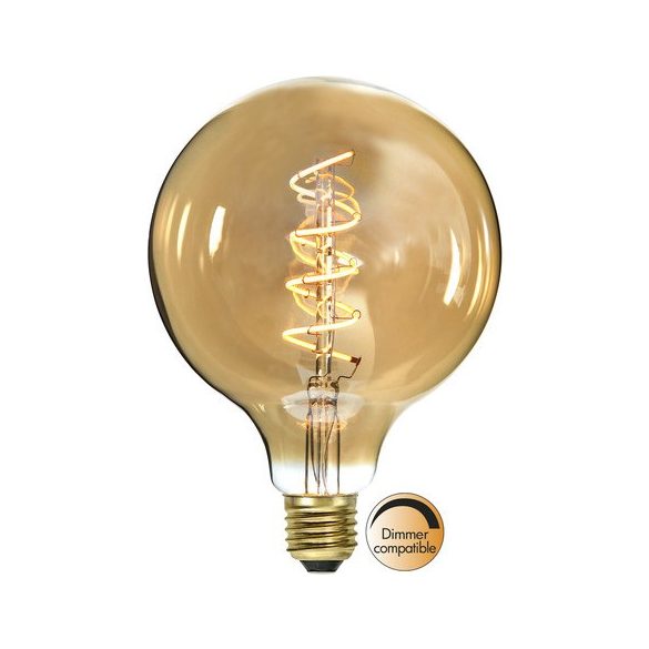 Startrading LED Filament Dimmerable G125 Spiral Vintage Gold Clear E27 3,2W 2100K ST354-42-3