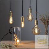 Startrading LED Filament Dimmerable G125 Spiral Vintage Gold Clear E27 3W 2000K ST354-42-4