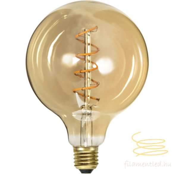 Startrading LED Filament Dimmerable G125 Spiral Vintage Gold Clear E27 3W 2000K ST354-42-4