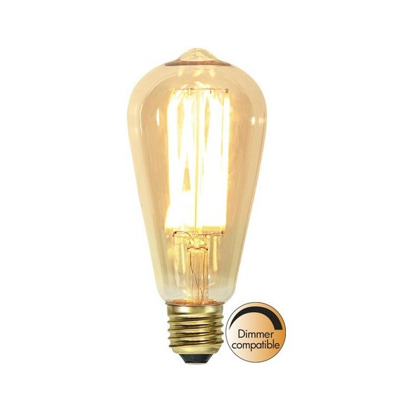Startrading LED Filament Dimmerable ST64 Vintage Gold Clear E27 3,7W 1800K ST354-70