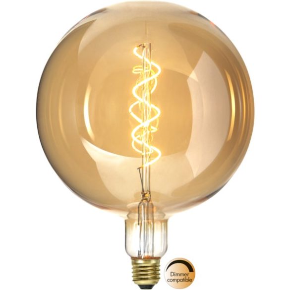 Startrading LED Filament Dimmerable G200 Spiral Vintage Gold Clear E27 2,8W 2100K ST355-04