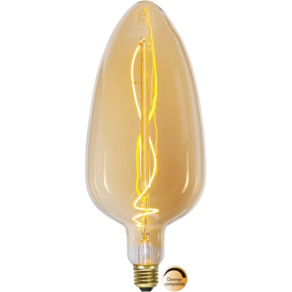 LED Filament Dimmerable C125 Vintage Gold Clear E27 3,3W 2100K ST355-07