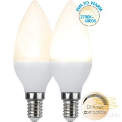   STARTRADING LED DIM-TO-WARM C37 CANDLE OPAL E14 5W 2700-4000K ST358-69-4