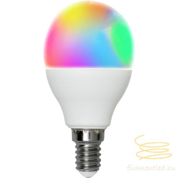 STARTRADING LED SMART DIMMERABLE P45 RGB-W OPAL E14 4,9W 2700K ST368-07