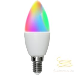   STARTRADING LED SMART DIMMERABLE CANDLE C37 RGB-W OPAL E14 4,9W 2700K ST368-08