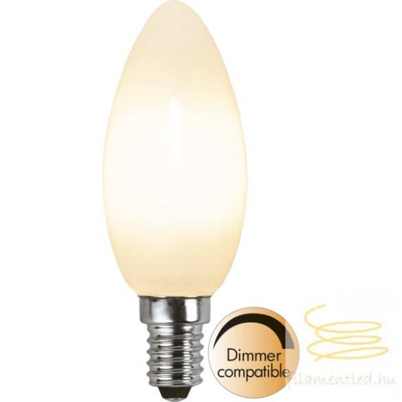 Startrading LED RICH COLOUR FILAMENT Dimmerable Candle Opal E14 5W 3000K ST375-04-4