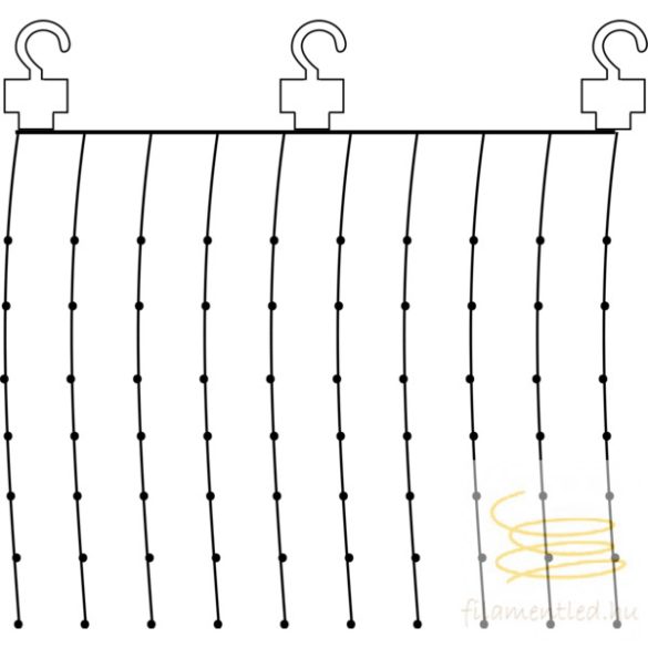 Startrading Curtain Lights Dew Drop 456-18-2
