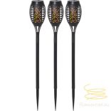 Startrading Solar Bollard 3 Pack Flame Mini 481-03