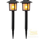 Startrading Solar Bollard 2 Pack Flame Mini 481-09