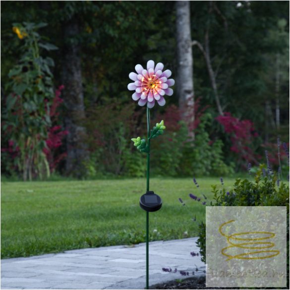 Startrading Solar Decoration Pink Daisy 482-42