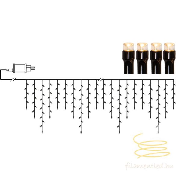 Startrading Icicle Lights Shiny Warm White 594-64